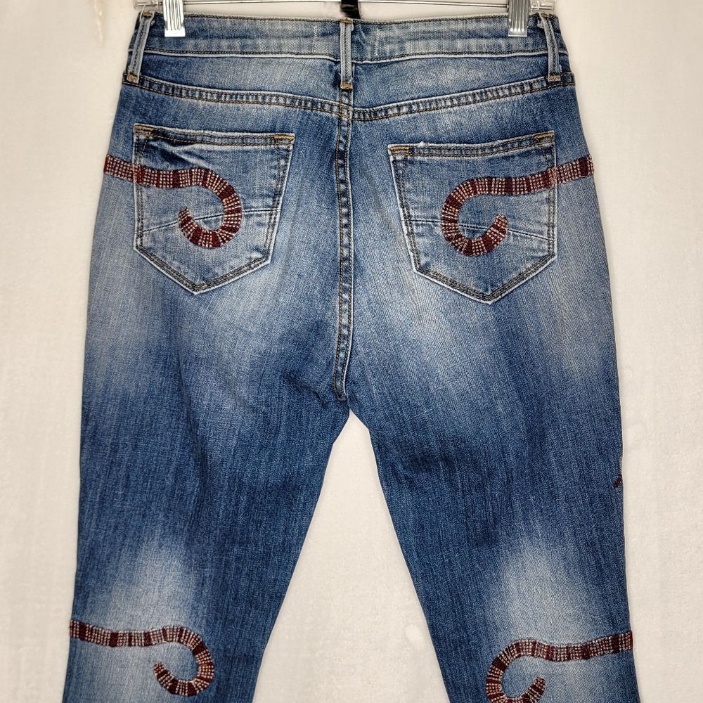 DRIFTWOOD Snake Embroidery Joyce Jeans‎ Size 25 - Picture 6 of 10